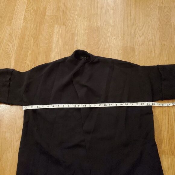 Alfani Shawl-Collar Short-Sleeve Cardigan size Small in Black - NEW - Picture 9 of 12